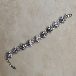 Chic Silver Heart Bracelet